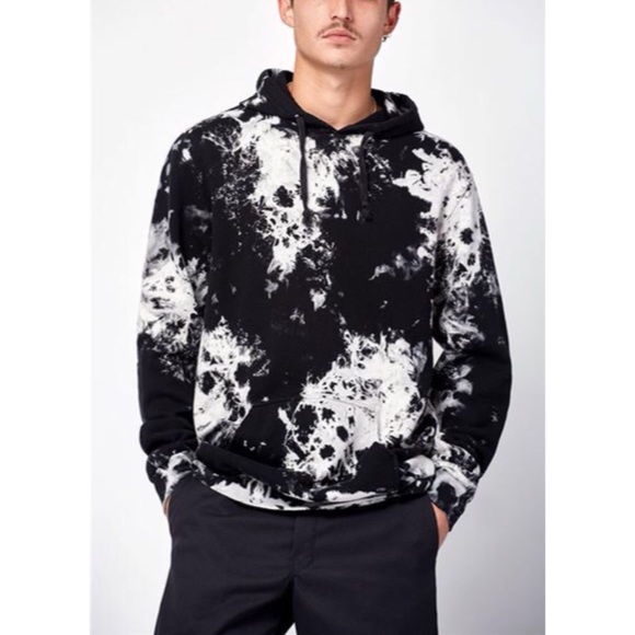 PacSun Black Matter Washed Pullover Hoodie - Picture 1 of 8